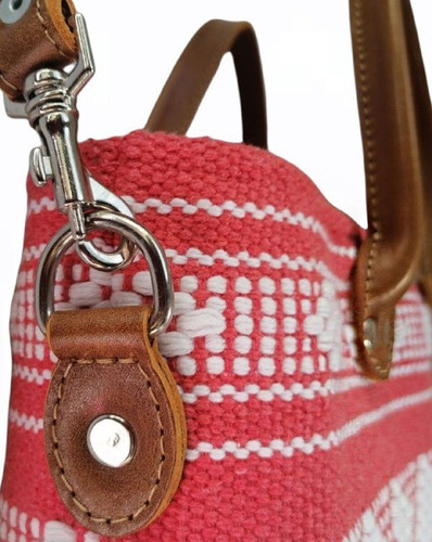 Imagen 2 de 3 de Bolsa Handbag Salmón Con Blanco, Aripo
