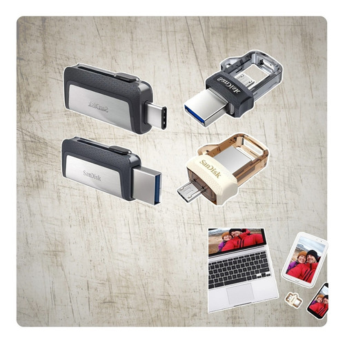 Memoria Usb Otg Sandisk Original