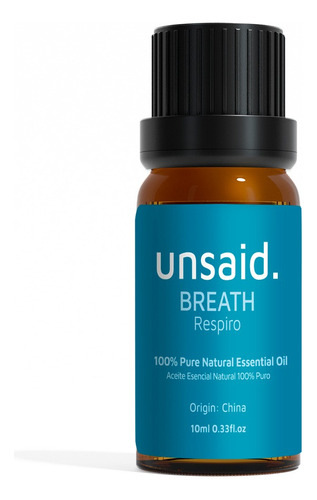 Aceite Esencial Respira Con Mezcla Natural 100% Puro Unsaid