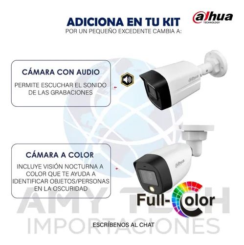 Cctv Kit Dahua Xvr 8ch + 6 Camaras 1080p Full Hd + D 500gb