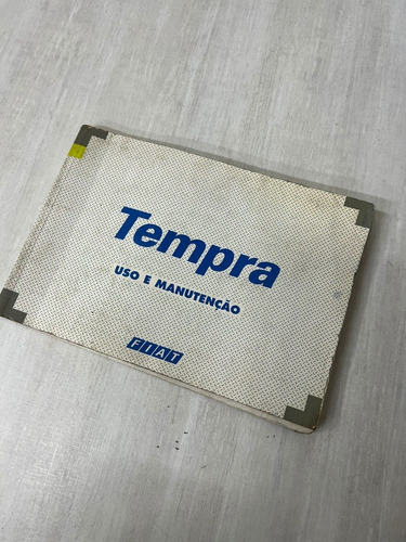 Manual Do Proprietário Fiat Tempra Original Usado