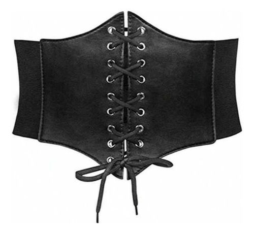 Corset Simple Elasticado Negro Xs A M