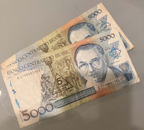 Cédula Antiga 5000 Cruzados (Usado)