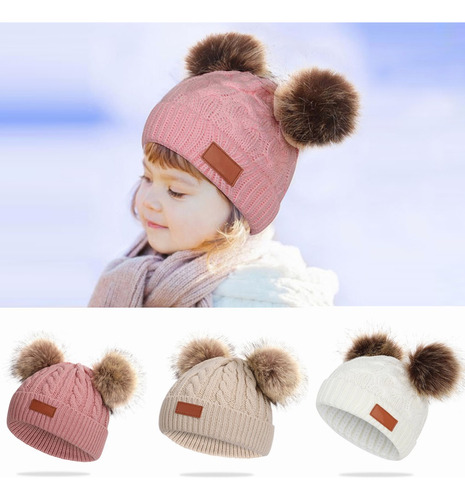 Gorros Para Bebe Sombrero Gorros Tejidos Para Frio 0-4 Años