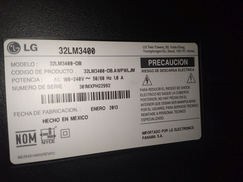 Imagen 2 de 2 de Televisor LG De 32 Pulgadas