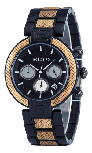 Bobo Bird Relojes De Madera Para Hombre 42 Mm Cronógrafo Mul