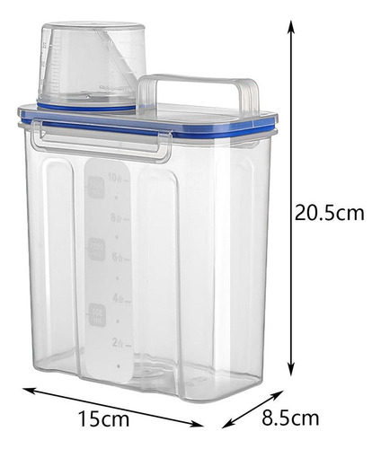 Para Dispensador De Detergente Para Ropa, Tapa Sellada,