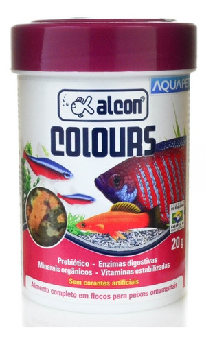 Ração Em Flocos Para Peixes Ornamentais Alcon Colours 20g