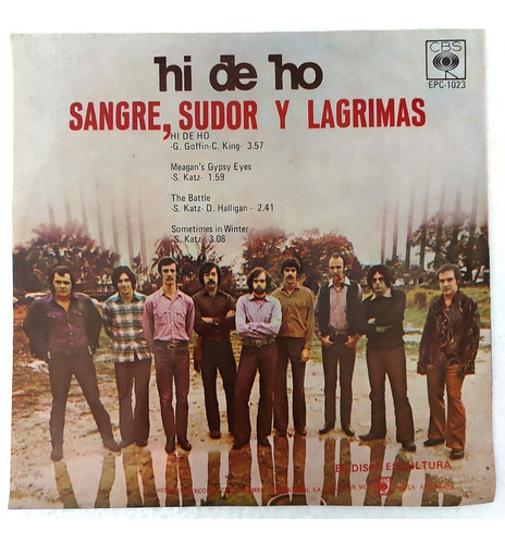 Sangre, Sudor Y Lagrimas - Hi De Ho Single 7  Lp