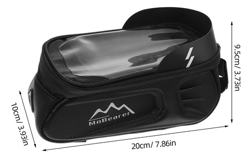 Bolsa De Teléfono Con Marco Frontal Para Bicicleta, 1 Unidad