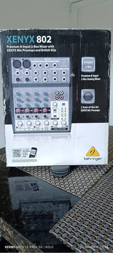 Consola Mezcladora Behringer Xenyx 802 8 Canales 2 Buses (Usado)