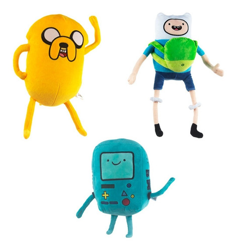 Hora De Aventura Bonecos Pelúcias Kit Finn Jake Bmo Presente