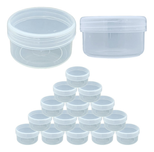Mini Envase Plástico #5 Clarificado 25 Grs/ml Rosca 100 Pzs