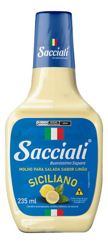 Molho Para Salada Siciliano 235ml Sacciali