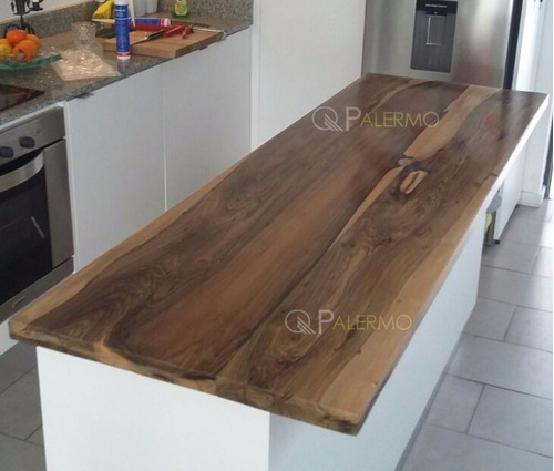 Imagen 4 de 10 de Mesada Desayunador Tapa De Mesa Madera Guayubira 40x140cm