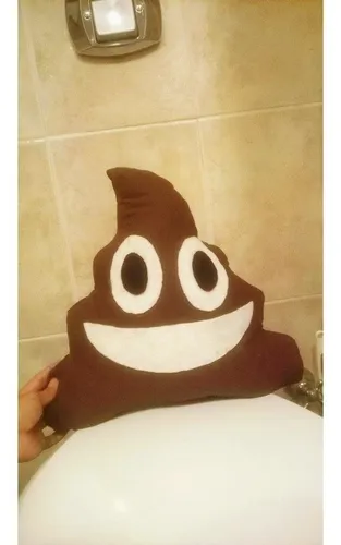 Almohada de emoji caca sale