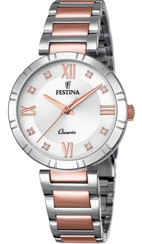 Reloj Festina F16937/d Multicolor Mujer Color de la correa Plateado