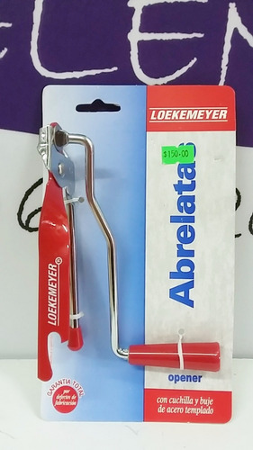 Abrelatas Con Manibela Loekemeyer De Acero Templado