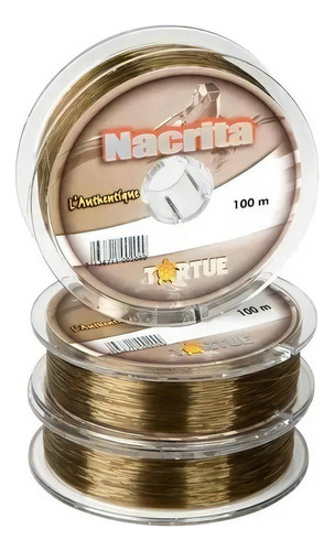 Tanza Nylon Nacrita Tortue - 0,60 Mm X 100 Mts- Marrón-pesca Color Marrón