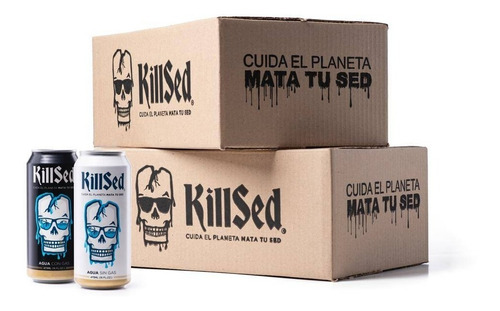 Agua En Lata Sin Gas Killsed X 473ml - 48 Unidades (2 Cajas)