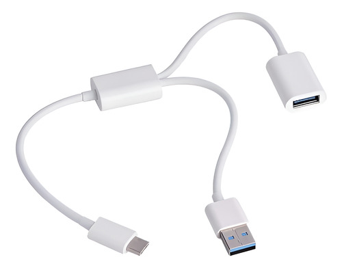 Cable Hub Usb Tipo C A 2 Usb Hembra Y Macho Otg Y Carga