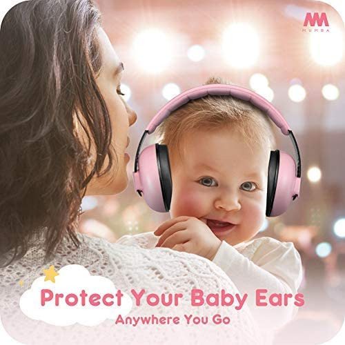 Protectores Auditivos Para Bebés Snr 26 Db / Nrr 31db, Rosa