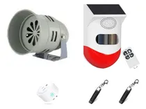 Comprar Alarma Comunitaria 1 Sirena 110, 1 Sirena Solar Y Controles 