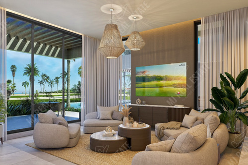 Imagen 7 de 10 de Villa En Cap Cana, Punta Cana, 2 Niveles, 6 Habitaciones, Frente Al Campod E Golf