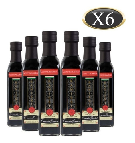 Imagen 2 de 8 de Aceto Balsámico Domenico Ranieri Botella 250 Ml X 6 U