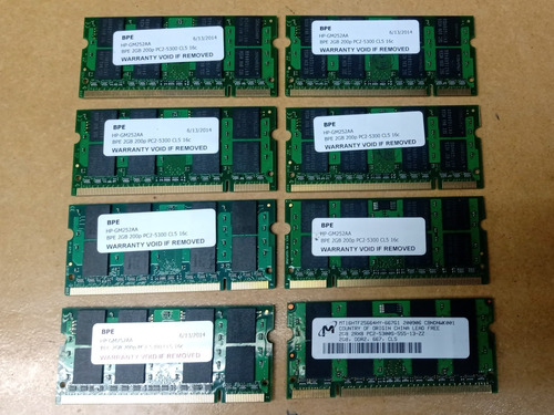 Memoria Ddr2 De 2 Gb Pc2 5300 Para Laptops 100% Garantizada