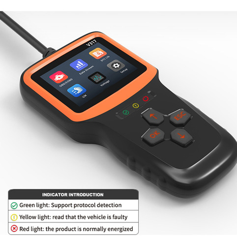 Escáner V317 Obd2, Herramienta De Diagnóstico Profesional Au
