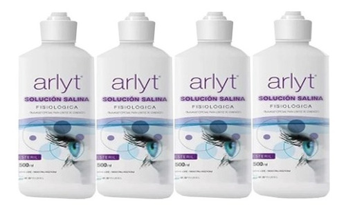 Solucion Salina Arlyt 500 Ml Combo 4 U. Opticas Paragamian 