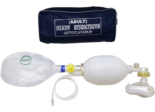 Ambu Ressuscitador Manual Adulto Completo Em Silicone