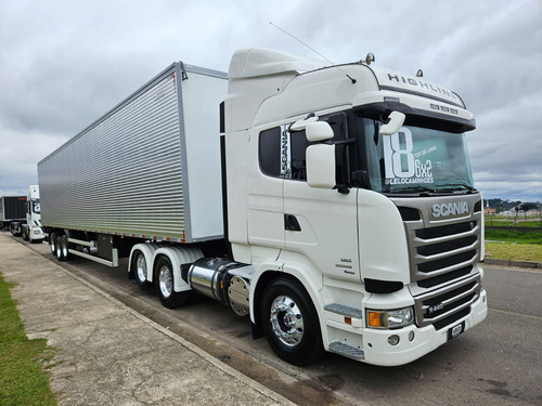 Scania R440 6x2 Highline Ano 18 Aut Top + Baú 30 Plt 0km