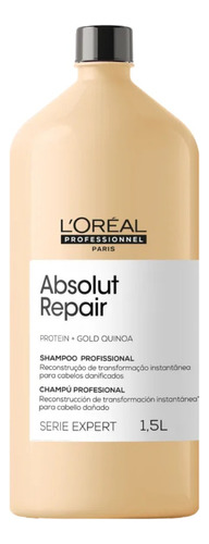 Shampoo Absolut Repair Gold Quinoa Protein 1500ml L'oréal