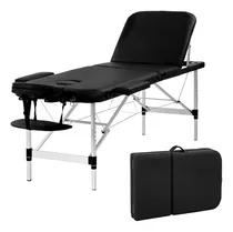 Comprar Mesa De Masaje Portátil 3 Camas Plegables Ajustable Negro