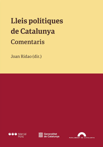 Libro Lleis Polã­tiques De Catalunya