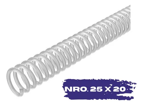 Espiral plastico para encuadernar store