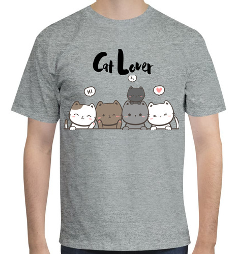Playera Diseño Cat Lover - Gatitos Tiernos - Gatos