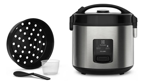 Panela Eletrica Arroz Electrolux A Vapor 10 Xicara Arrozeira Cor Inox 220v