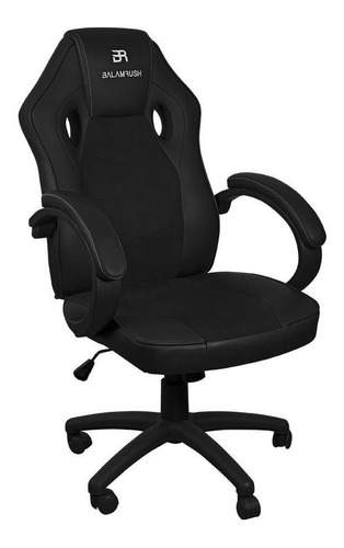 Imagen 2 de 4 de Silla de escritorio Balam Rush Power Rush gamer negra