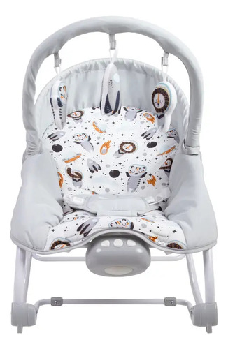 Silla Mecedora Bebe Carestino Rocker Gris Espacial