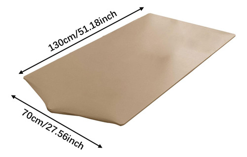 Mantel Rectangular De Cuero 70 Cm X 130 Cm Café Ligero