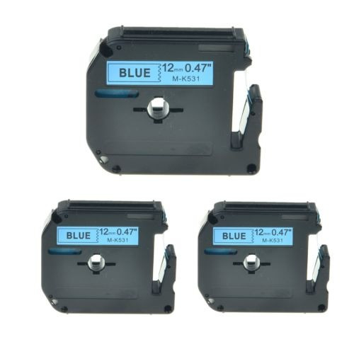 3pk M-k531 Mk-531 Mk531 Negra En La Etiqueta Azul Cinta Para