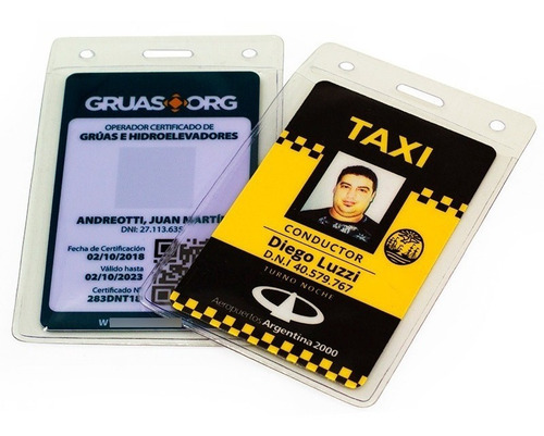 Imagen 3 de 5 de Sobres Pvc Grandes Porta Tarjeta Fabrica 140x100mm Pack 10u