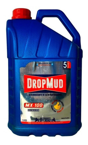 Shampoo Desengraxante Drop Mud Mx-100 Lava Fácil 5 Litros