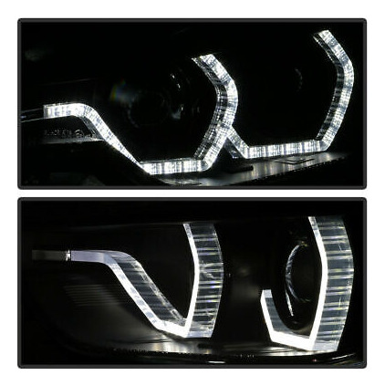 Fit 12-15 Bmw F30 3-series Led Drl Dual Halo Projector H Jjd