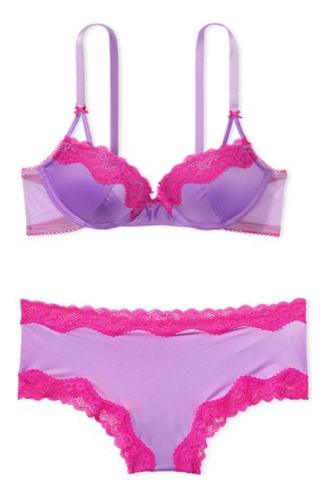 Coordinado Set Lenceria Victoria Secret Bra Y Panty