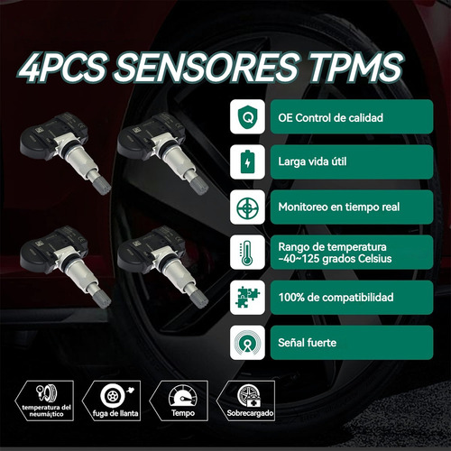 Sensor Presion Llanta Tpms 433 Mhz Para Bmw I8 I01 I12