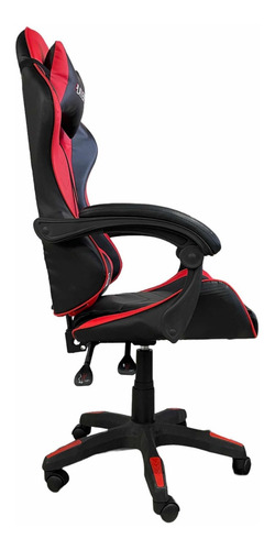 Silla De Escritorio Gamer Pro Players Ergonomica Color Rojo/negro Material Del Tapizado Cuero Sintético